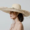 Women's Panama Hats-Sensi Studio Lady Ibiza Extra Frayed Adjustable Band