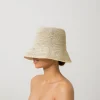 Women's Panama Hats-Sensi Studio Lamp shade Crochet Hat with Metallic Thread