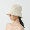 Women's Felted Wool Hats-Sensi Studio Lamp shade plush fabric hat