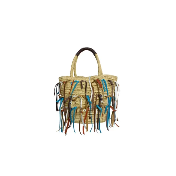 Handbags-Sensi Studio Leather fringe mini tote