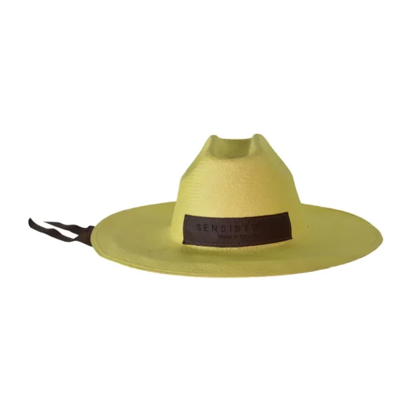 Women's Panama Hats-Sensi Studio Llano Texas Long Brim With Ribbon and Leather Band