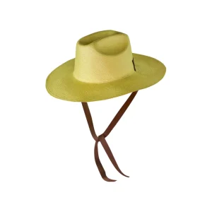 Women's Panama Hats-Sensi Studio Llano Texas Long Brim With Ribbon and Leather Band