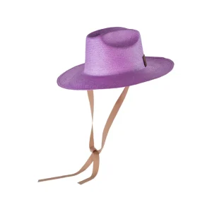 Women's Panama Hats-Sensi Studio Llano Texas Long Brim With Ribbon and Leather Band