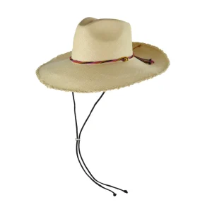 Women's Panama Hats-Sensi Studio Long Brim Aguacate Hat with Cord