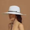 Women's Panama Hats-Sensi Studio Long Brim Panama Hat with Leather Band