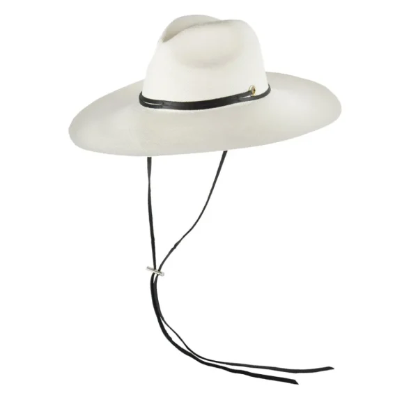 Women's Panama Hats-Sensi Studio Long Brim Panama Hat with Leather Band