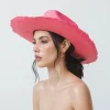 Women's Panama Hats-Sensi Studio Long Brim Texas Hat With Tucuman