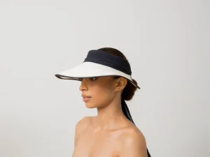 Women's Panama Hats-Sensi Studio Long Brim Visor