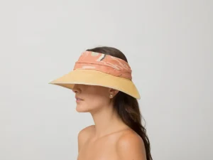 Women's Panama Hats-Sensi Studio Long Brim Visor