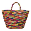 Handbags-Sensi Studio Maxi Tote Woven Straw Multicolor