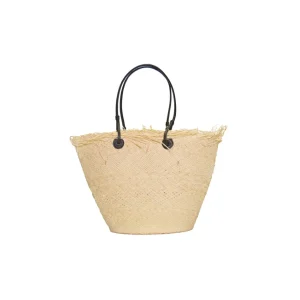 Handbags-Sensi Studio Medium Basket with Frayed Border