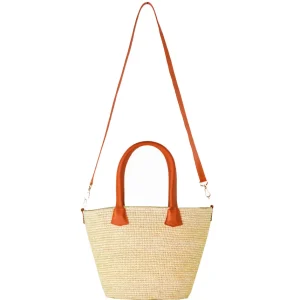 Handbags-Sensi Studio Medium Basket With Leather Handles