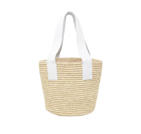 Handbags-Sensi Studio Medium Tote Woven Straw With Leather Handle