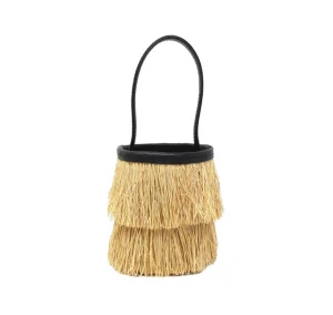 Handbags-Sensi Studio MINI FRAYED BUCKET BASKET