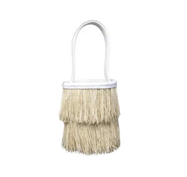 Handbags-Sensi Studio MINI FRAYED BUCKET BASKET