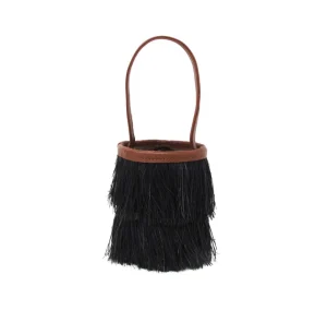 Handbags-Sensi Studio MINI FRAYED BUCKET BASKET