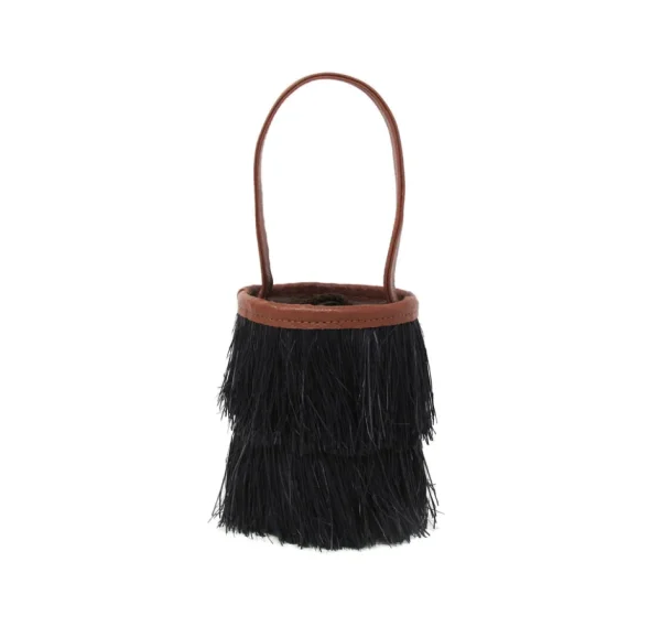 Handbags-Sensi Studio MINI FRAYED BUCKET BASKET