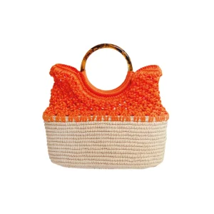 Handbags-Sensi Studio Mini Netted Beach Basket