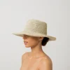 Women's Panama Hats-Sensi Studio Moldeable Crochet Hat With Wire Brim And Mettallic Thread