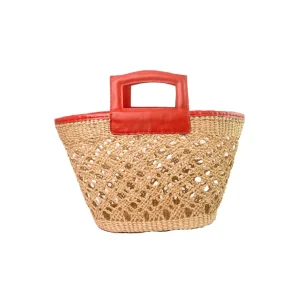 Handbags-Sensi Studio Open Weave Basket Bag