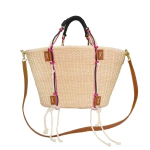 Handbags-Sensi Studio Open Weave Beach Basket