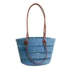 Handbags-Sensi Studio Open Weave Beach Basket Bag