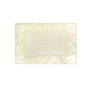 Home-Sensi Studio Open Weave Rectangular Placemat with coaster (Set of 2 Units)