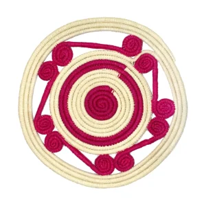 Home-Sensi Studio Open weave round Placemat (Set of 2 Units)