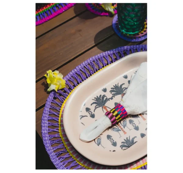 Home-Sensi Studio Oval "Pasteles" Coaster (Set of 4 units)