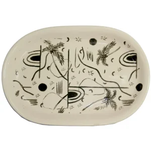 Home-Sensi Studio Oval Platter “Trazos Sicilia” (Set of 2)