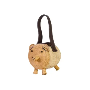 Handbags-Sensi Studio Pig Straw Bag