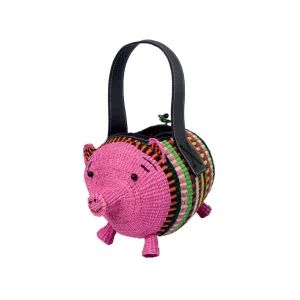 Handbags-Sensi Studio Pig Straw Bag