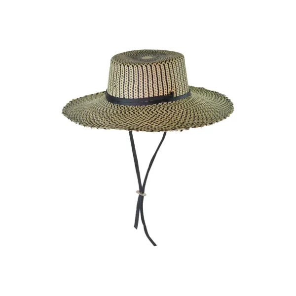 Women's Panama Hats-Sensi Studio Pilares Frayed Cordovan Long Brim