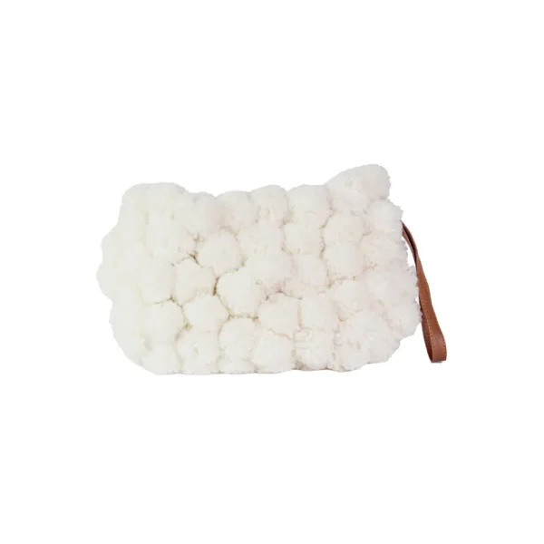 Handbags-Sensi Studio Pompom Mini Pouch