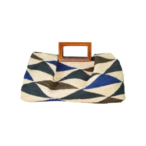 Handbags-Sensi Studio Pouch Shigra With Wood Handles