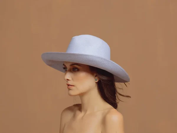 Women's Panama Hats-Sensi Studio Premium Panama Hat Long Brim with Leather