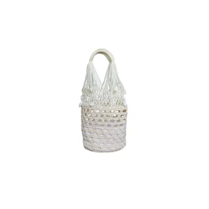 Handbags-Sensi Studio Seashell embriodered Mercado basket