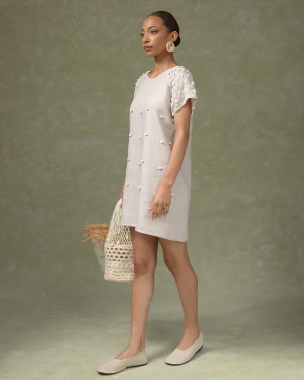 Rtw-Sensi Studio Seashell Embroidered Mini Kaftan