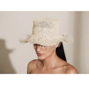 Women's Panama Hats-Sensi Studio Seashells Crochet