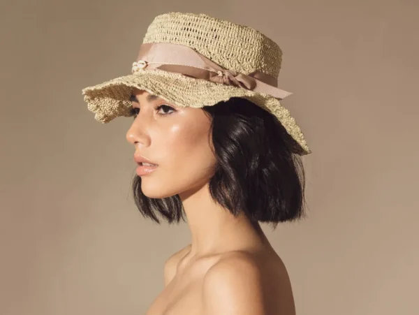 Women's Panama Hats-Sensi Studio Seashells Crochet Hippie