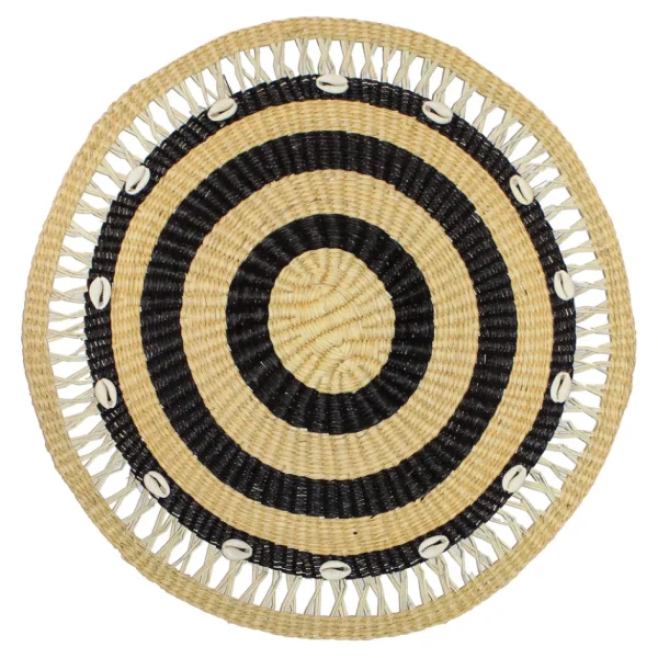 Home-Sensi Studio Seashells Embellished Round Placemat (Set of 2 Units)