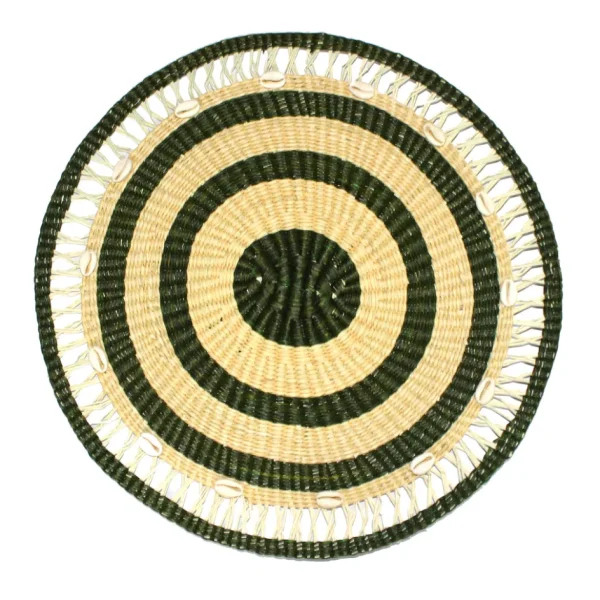 Home-Sensi Studio Seashells Embellished Round Placemat (Set of 2 Units)