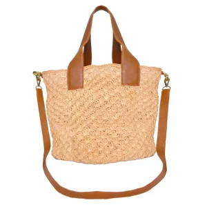 Handbags-Sensi Studio Seashells Soft Maxi Tote with Leather Handle