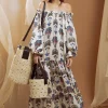 Rtw-Sensi Studio Strapless Balloon Sleeve Maxi Dress