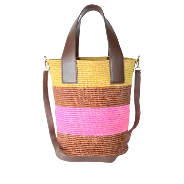 Handbags-Sensi Studio Tall color Block Basket