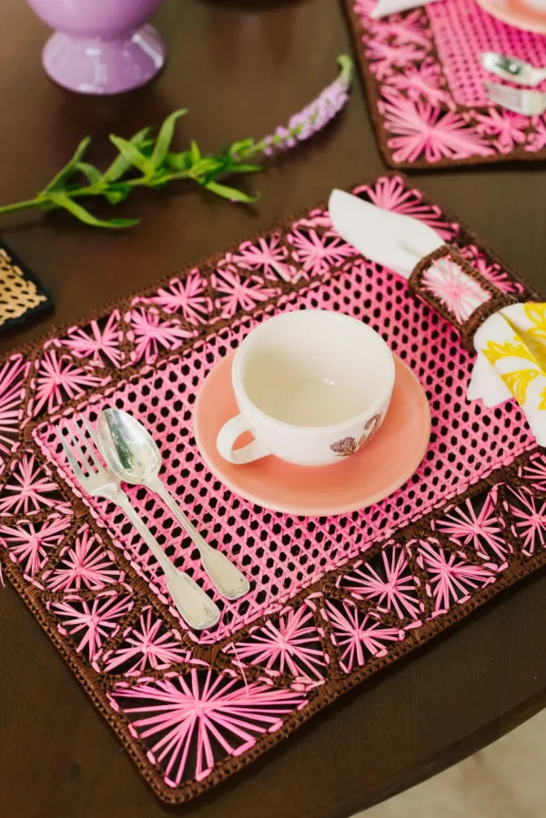 Home-Sensi Studio Tea Cup and Tea Plate “Flores de la Isla”