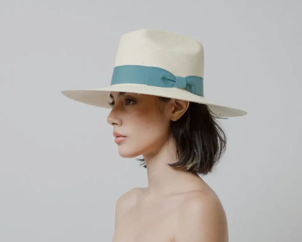 Women's Panama Hats-Sensi Studio Texas Long Brim Hat With Italian Bow