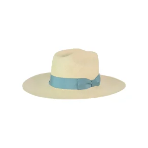 Women's Panama Hats-Sensi Studio Texas Long Brim Hat With Italian Bow