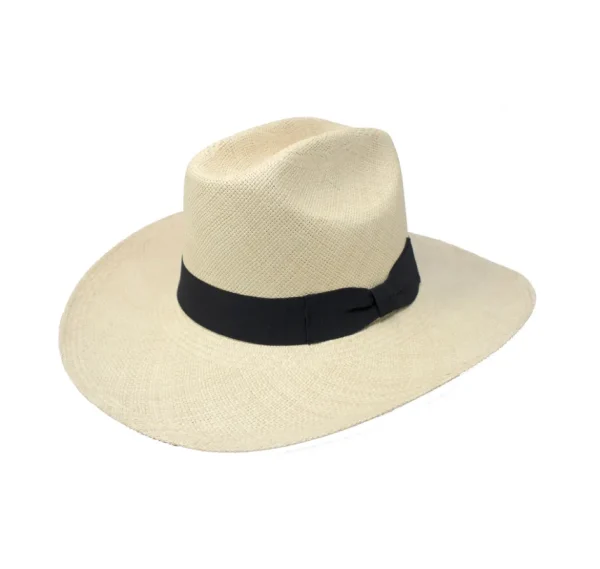 Women's Panama Hats-Sensi Studio Texas Long Brim Hat With Italian Bow