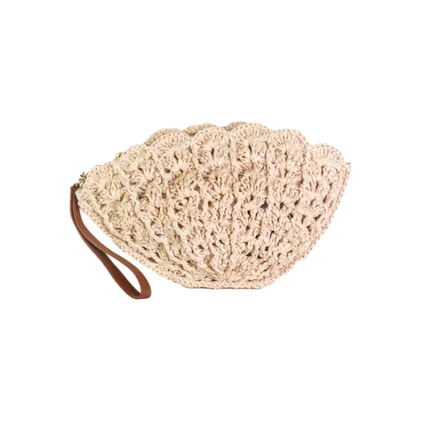 Handbags-Sensi Studio Thick Weave Seashell Clutch